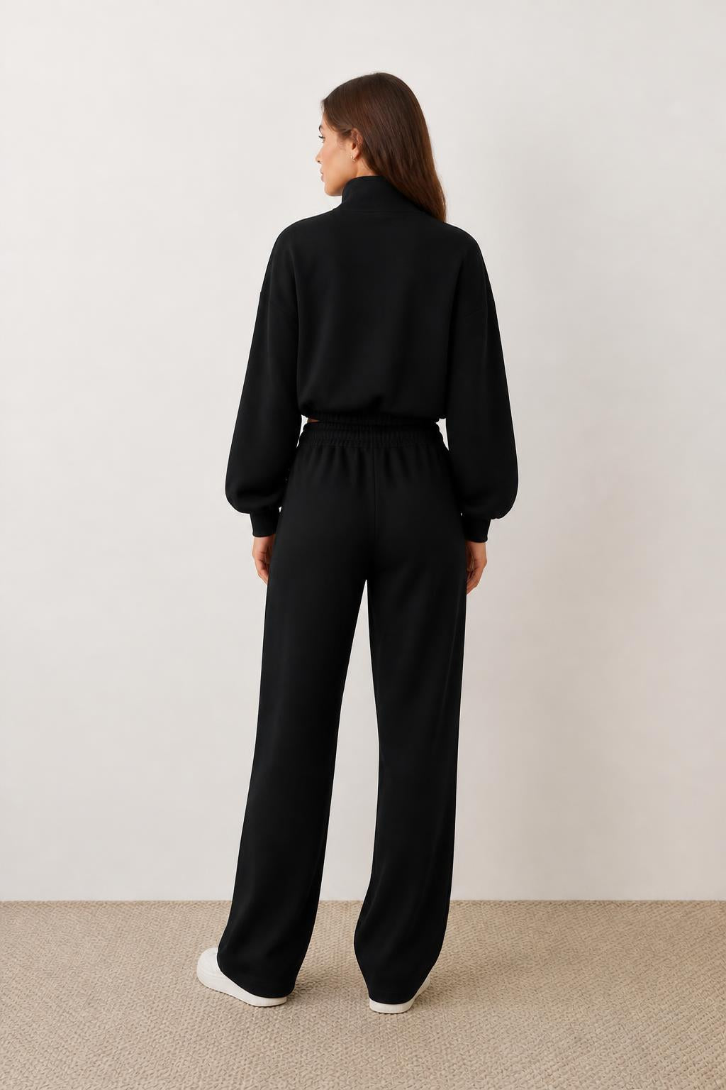 Amelia | Womens Sporty Jacket, Casual Sweatshirt Style - back view