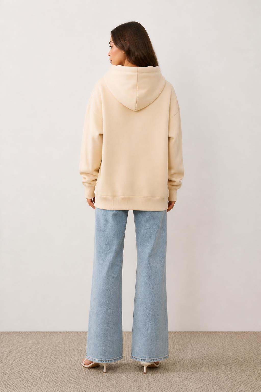 Sophia | Trendy Hoodies, Drawstring Design for Autumn and Winter - back view