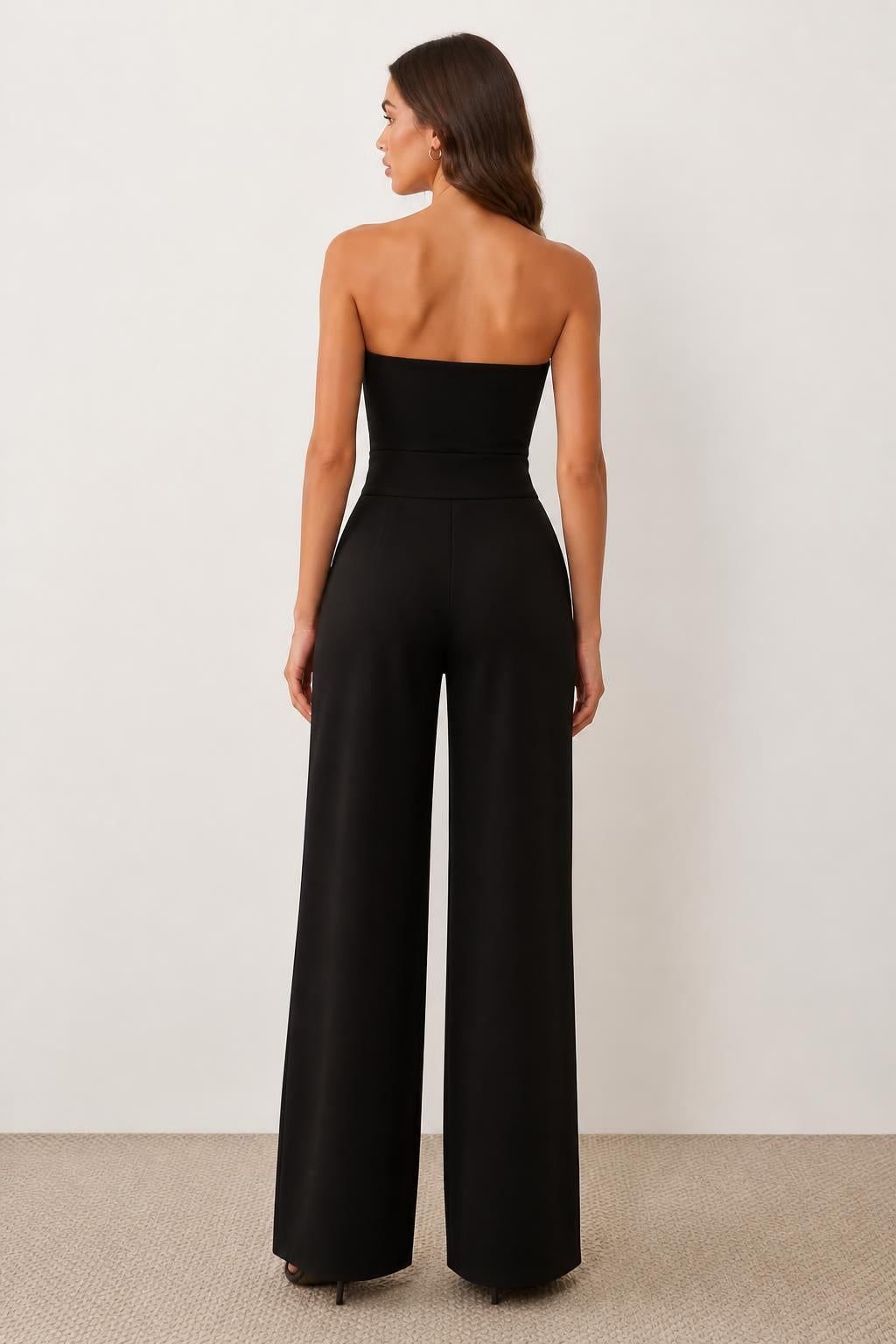 Olivia | Yoga Pants for Women, High-Waist Stretchy Fit with Pockets - back view