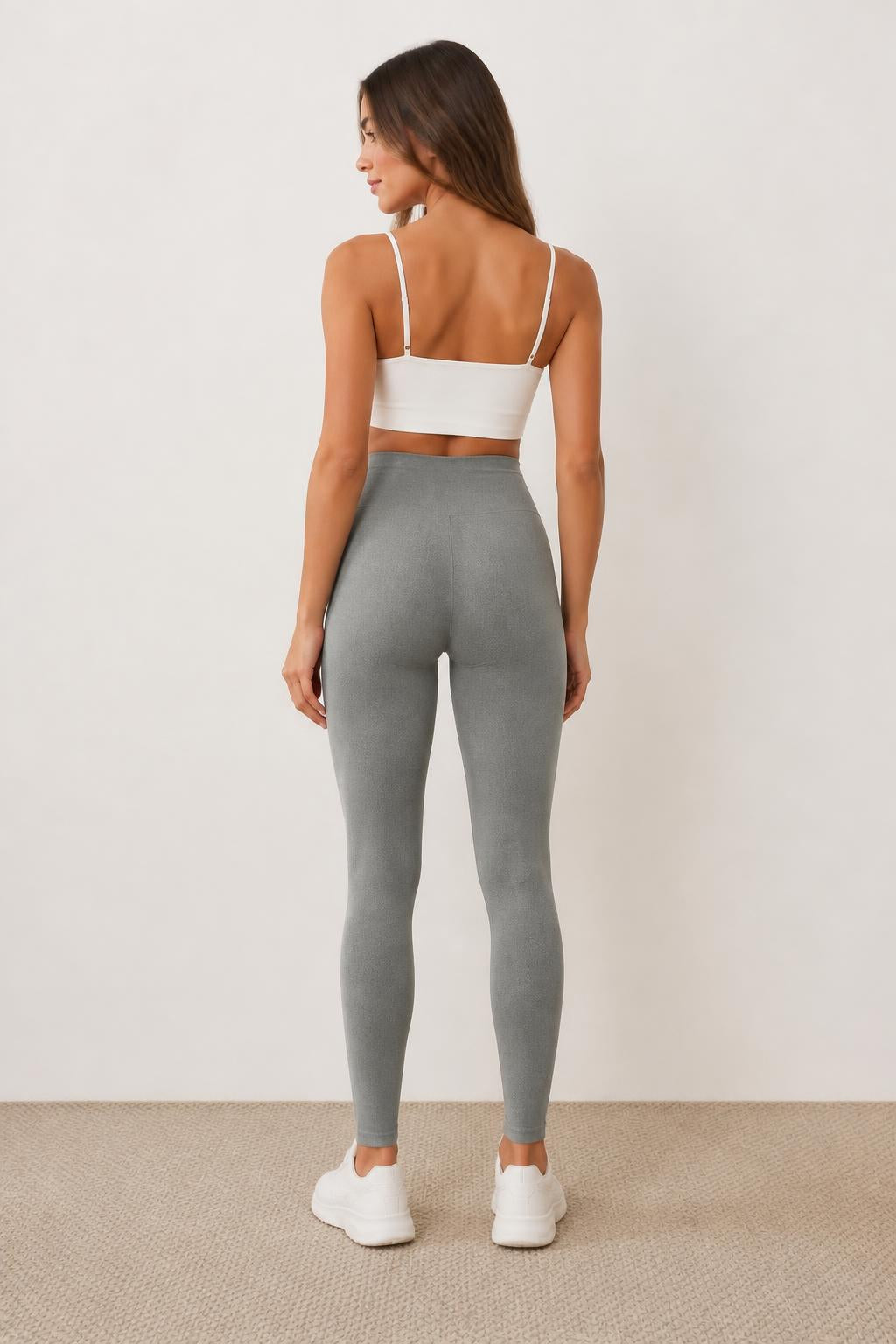 Sophia | High Waisted Leggings, Women's Fit with 0.98in Waistband - back view