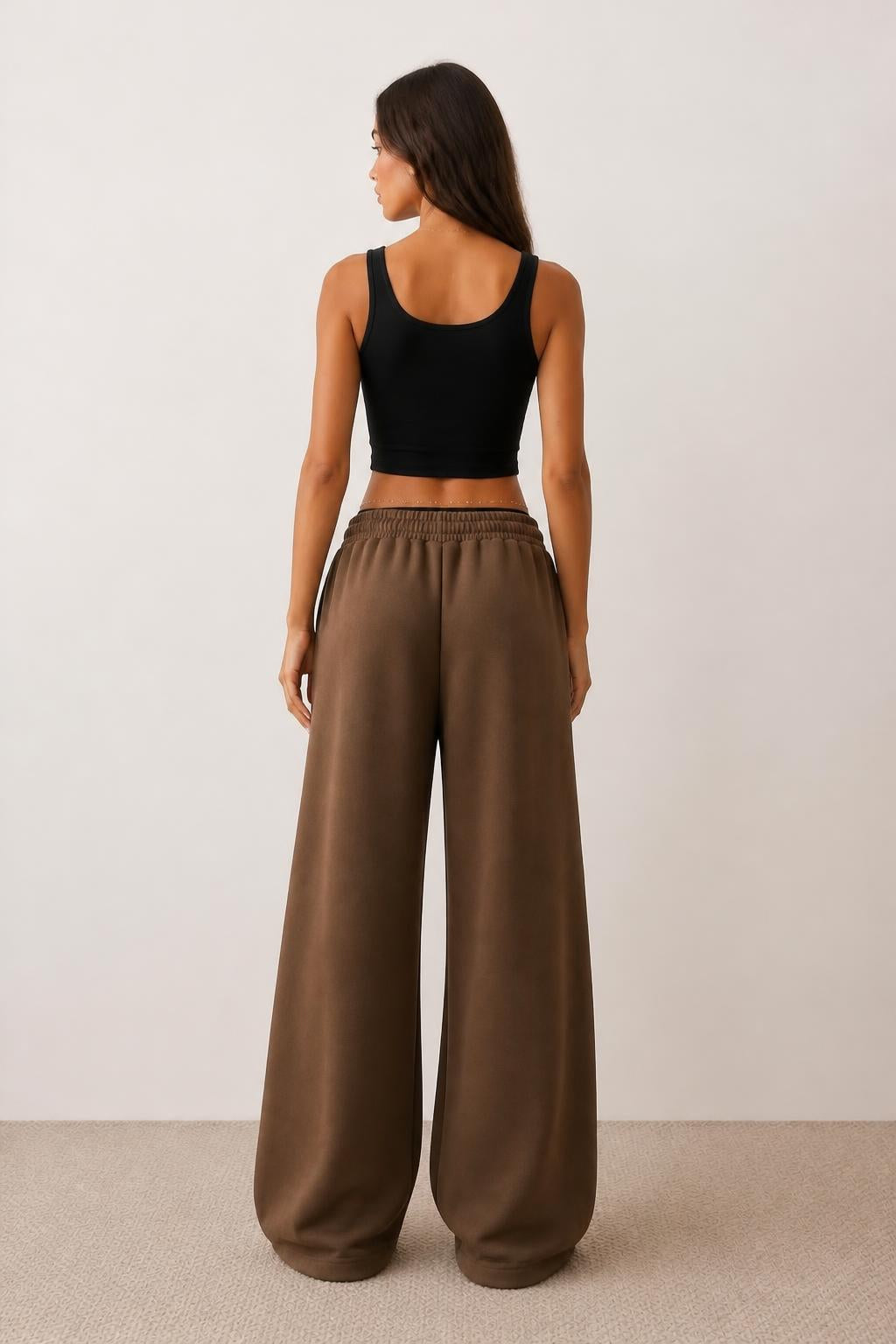 Emma | Joggers for Women, Casual Sweatpants with Elastic Waist - back view