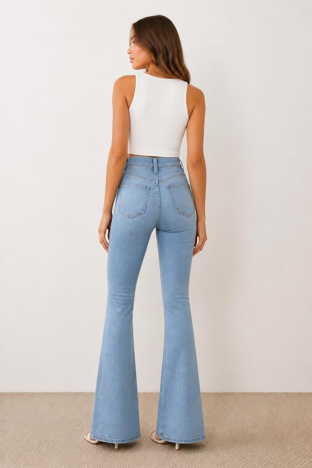 Evelyn | Flare Jeans Women, Versatile Stretch Fit - back view