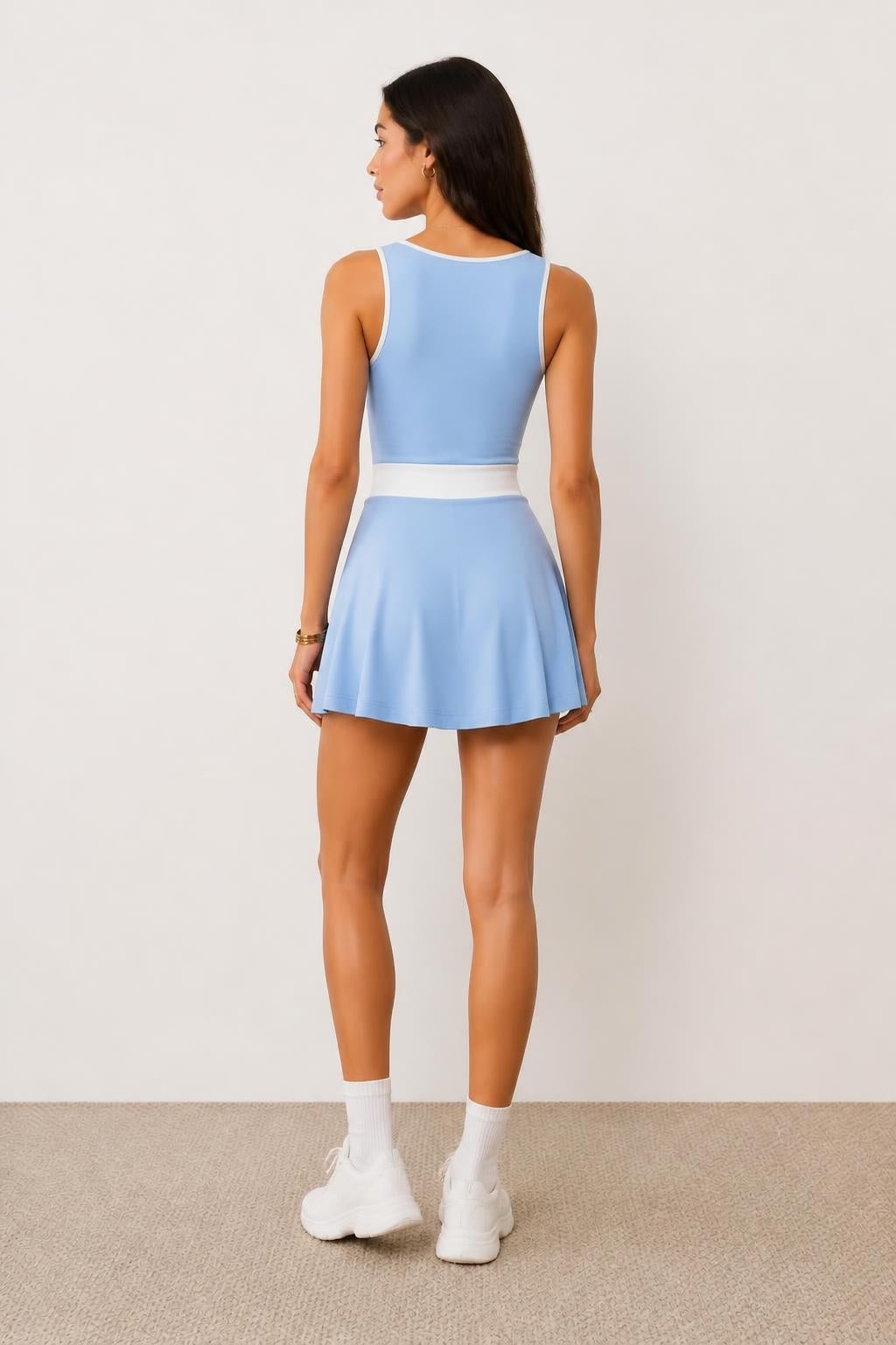 Evelyn | Tennis Dress, Sport Dress with Lined Skort - back view
