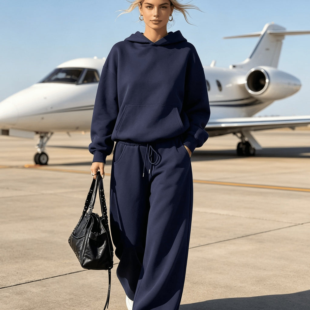 Women's 2-Piece Casual Hoodie and Sweatpants Set