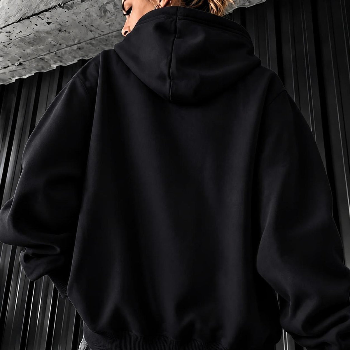 Y2K Retro Tokyo Racing Graphic Hooded Fleece Sweatshirt
