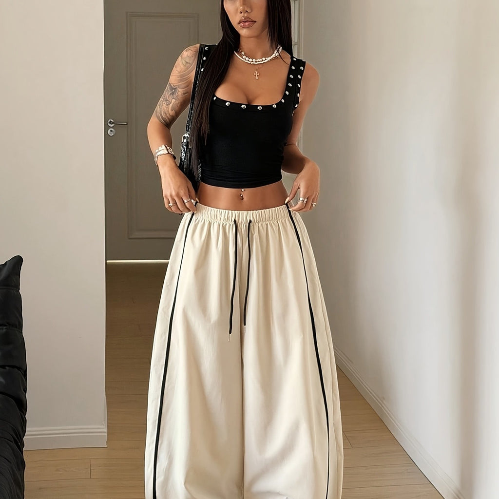 Women's Training Pants with Black Side Stripes