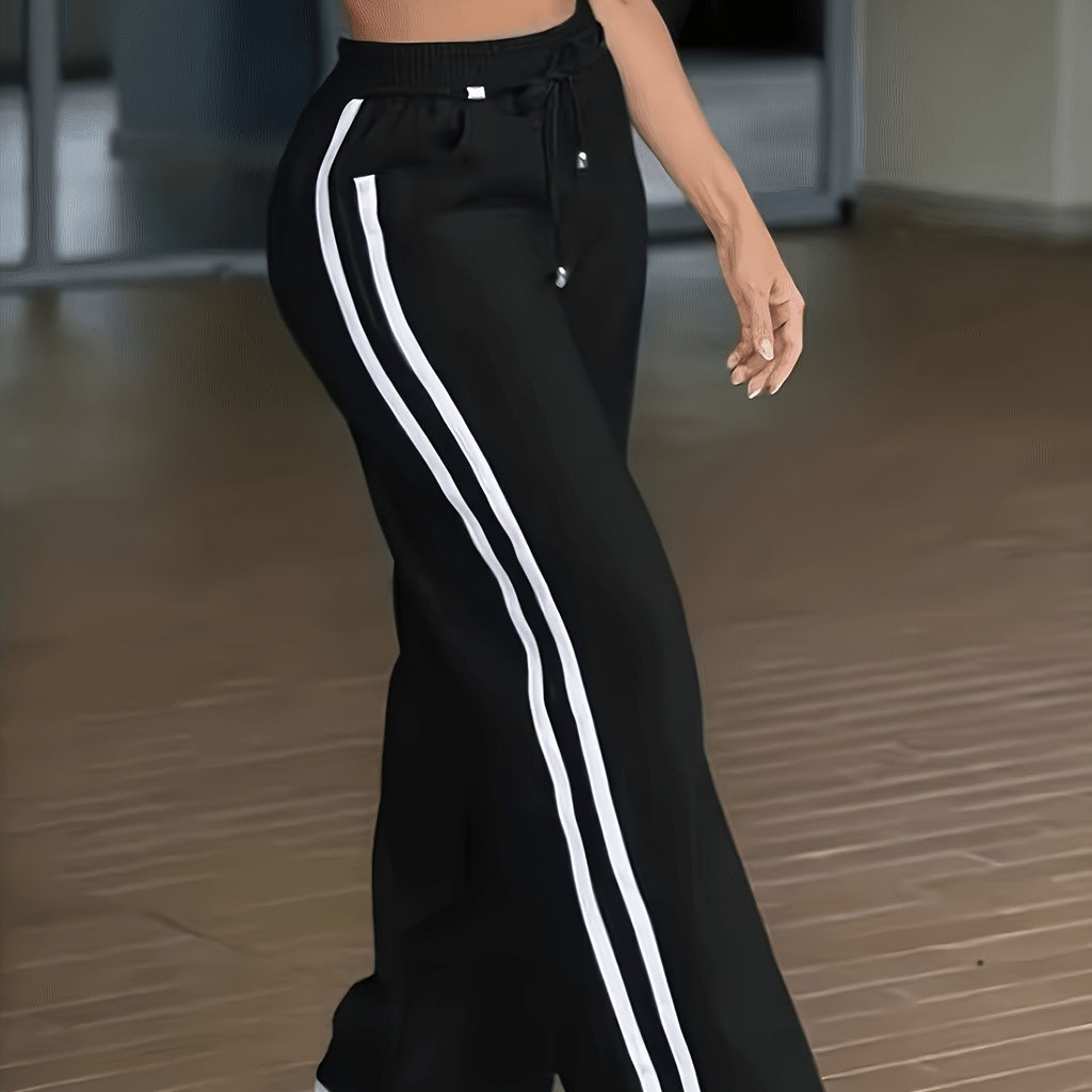 Women's Long Pants — Unique Waist Design, Casual & Elegant