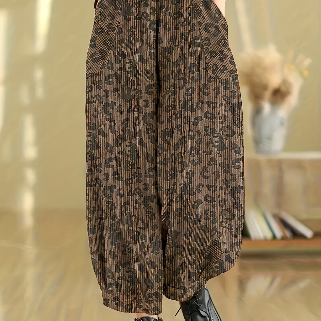 Women's Relaxed Harem Pants - Autumn & Winter