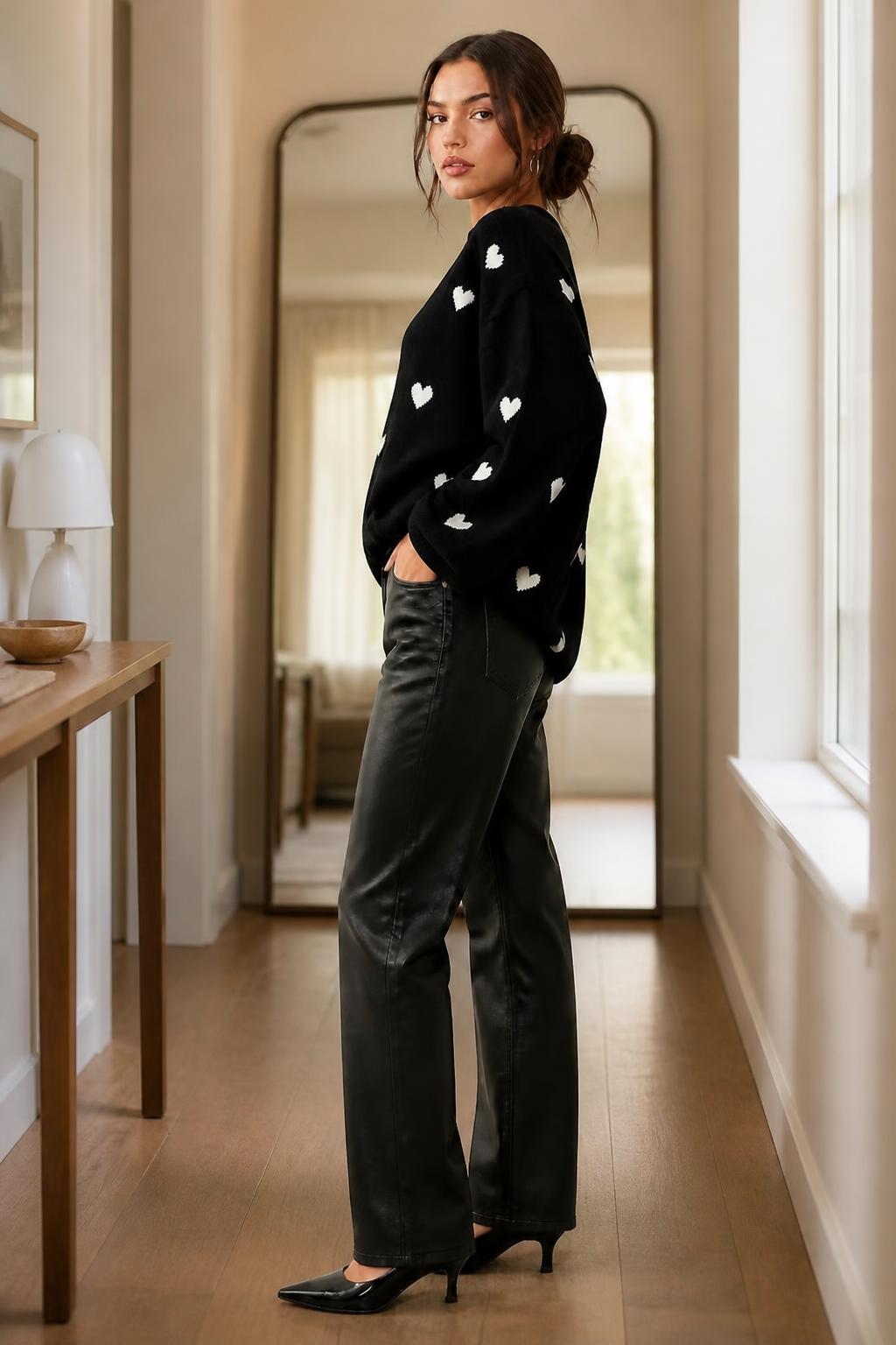 Sophia | Crew Neck Sweater, Western Casual Long Sleeve