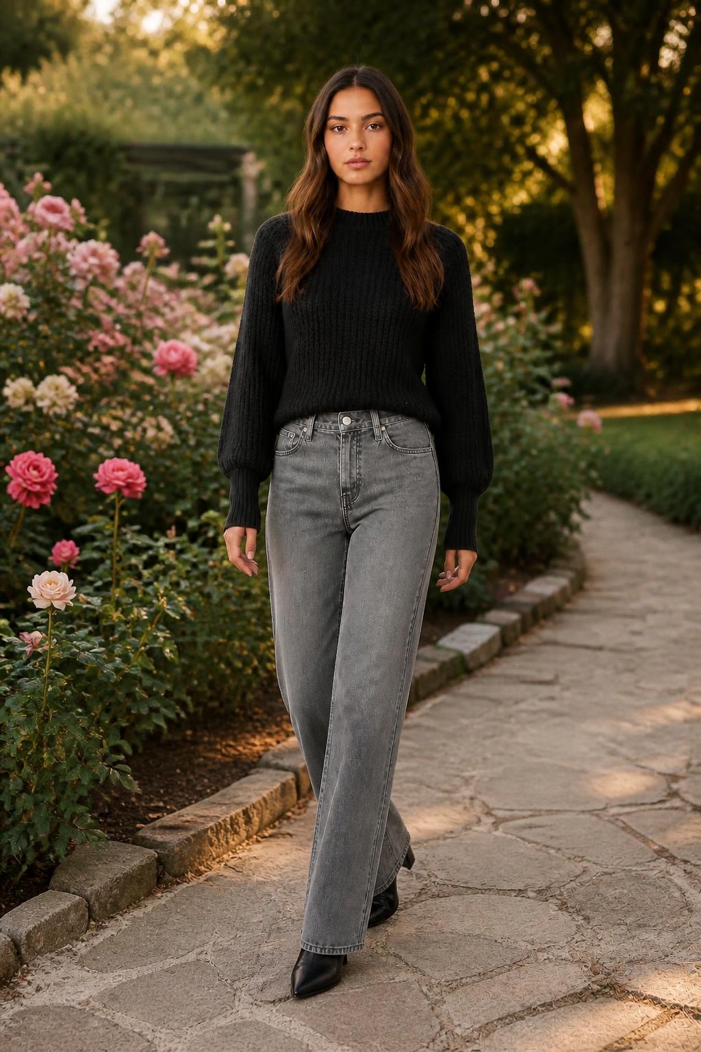 Olivia | Vintage Sweater, Retro Harajuku Loose Long-Sleeve Knit