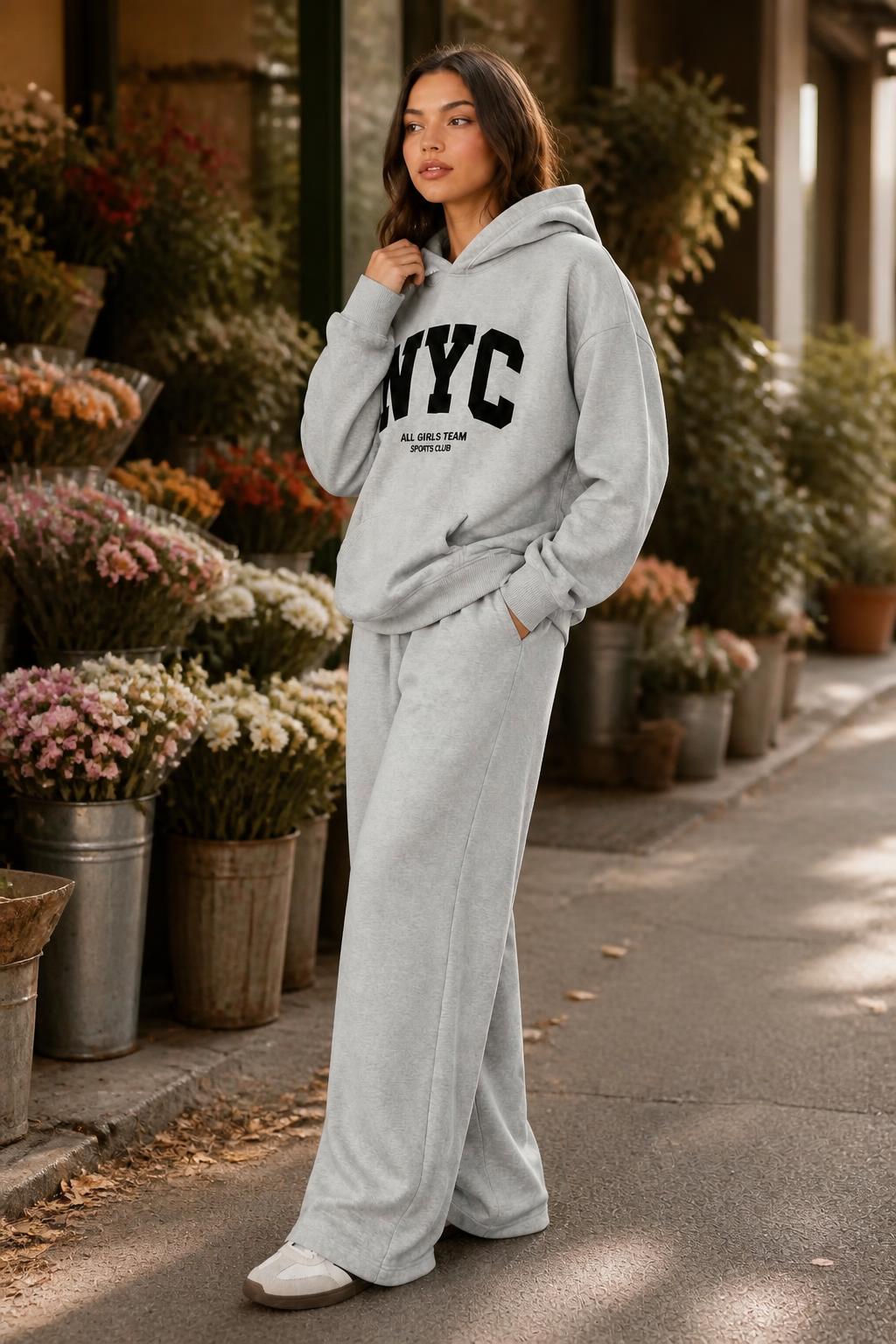 Evelyn | Graphic Hoodies, Letter Pattern Long-Sleeve Sweatshirt