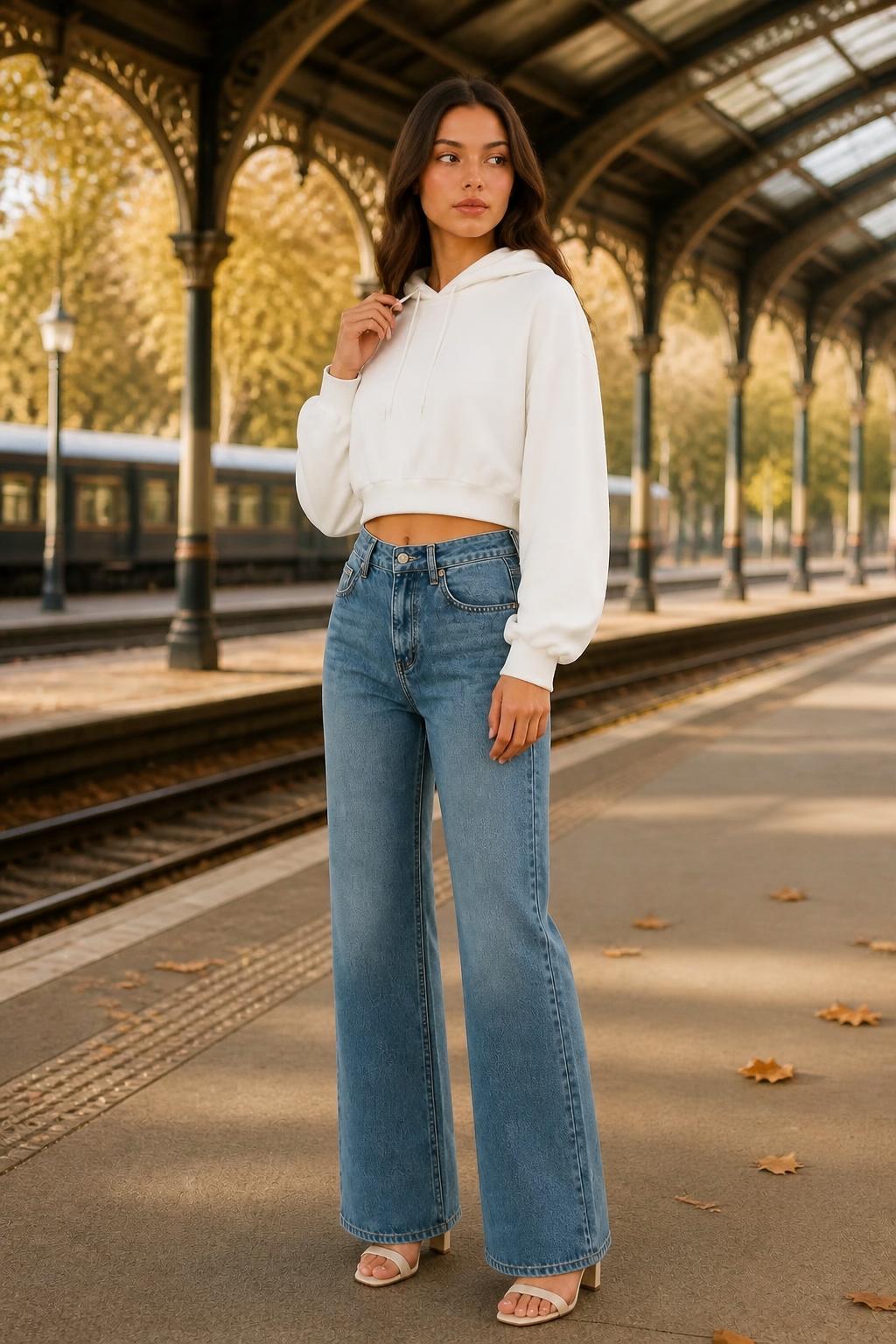 Olivia | Oversized Hoodie, Solid Loose-Fit Drawstring Street Style