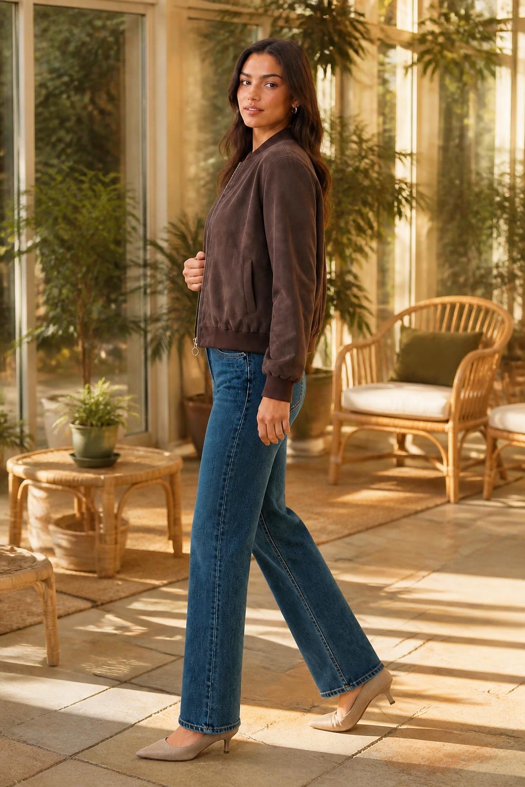 Isabella | Women's Jackets, Casual Solid Color Long Sleeve