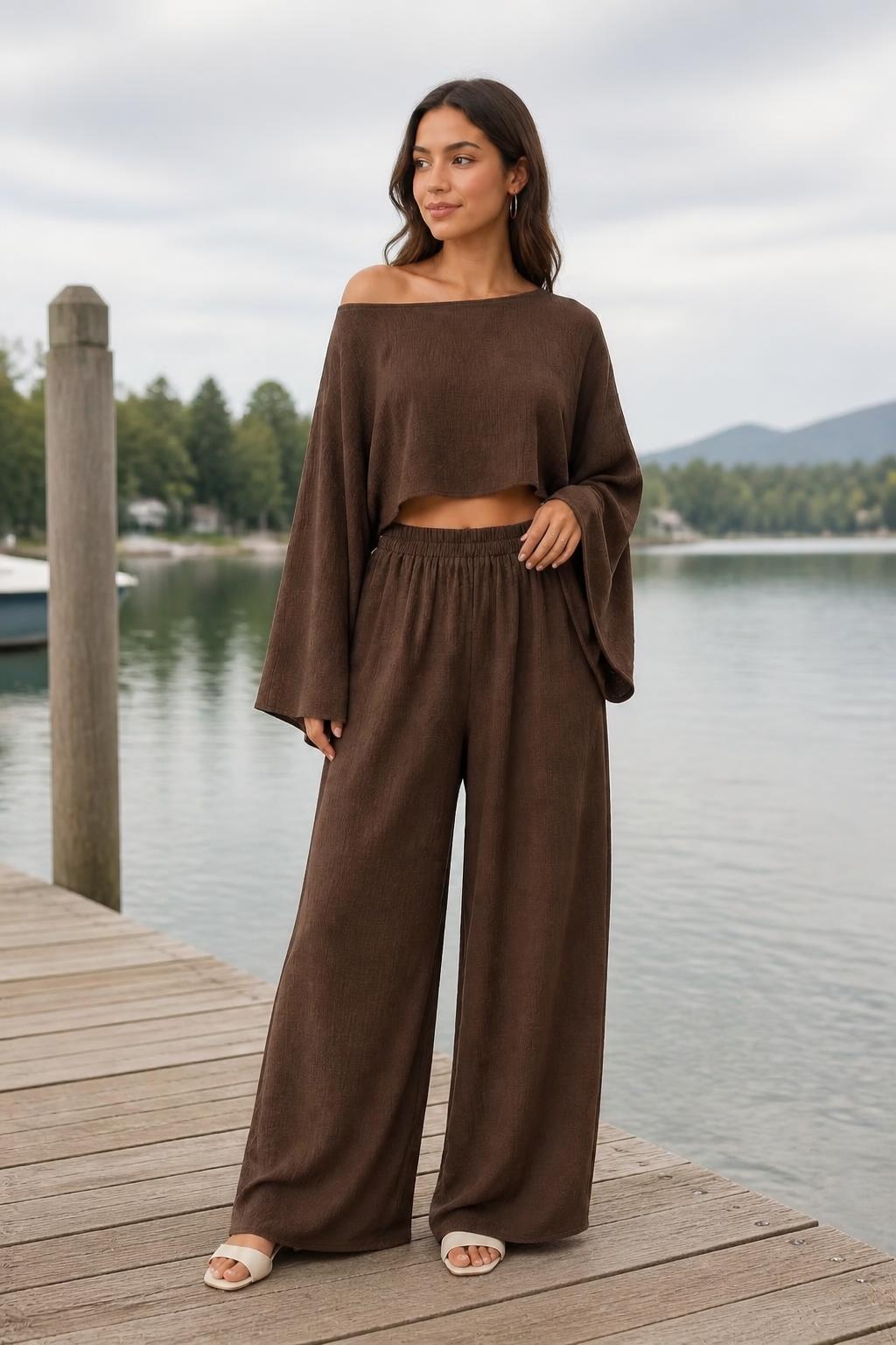 Eliana | Summer Two Piece Sets, Women's Crop Top and Shorts