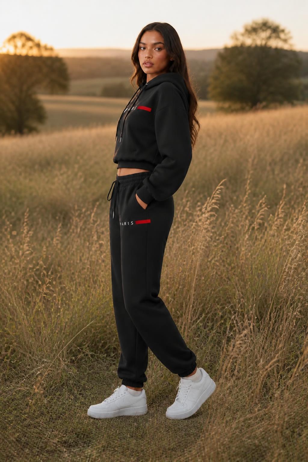 Eliana | Womens Hoodies, Long-Sleeve with Minimal Letter Print