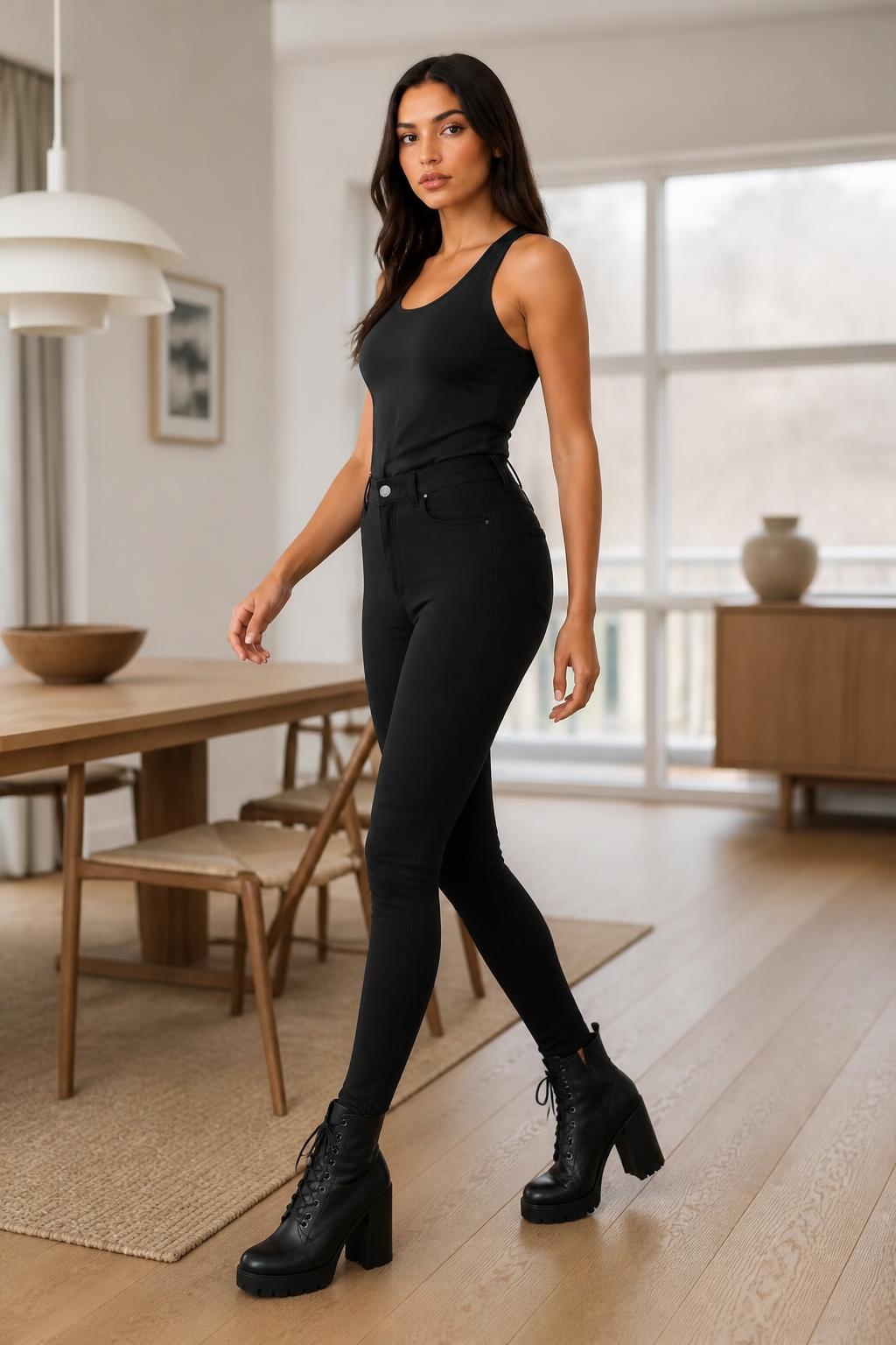 Emma | Jeggings for Women, Imitation Denim Stretch Pants
