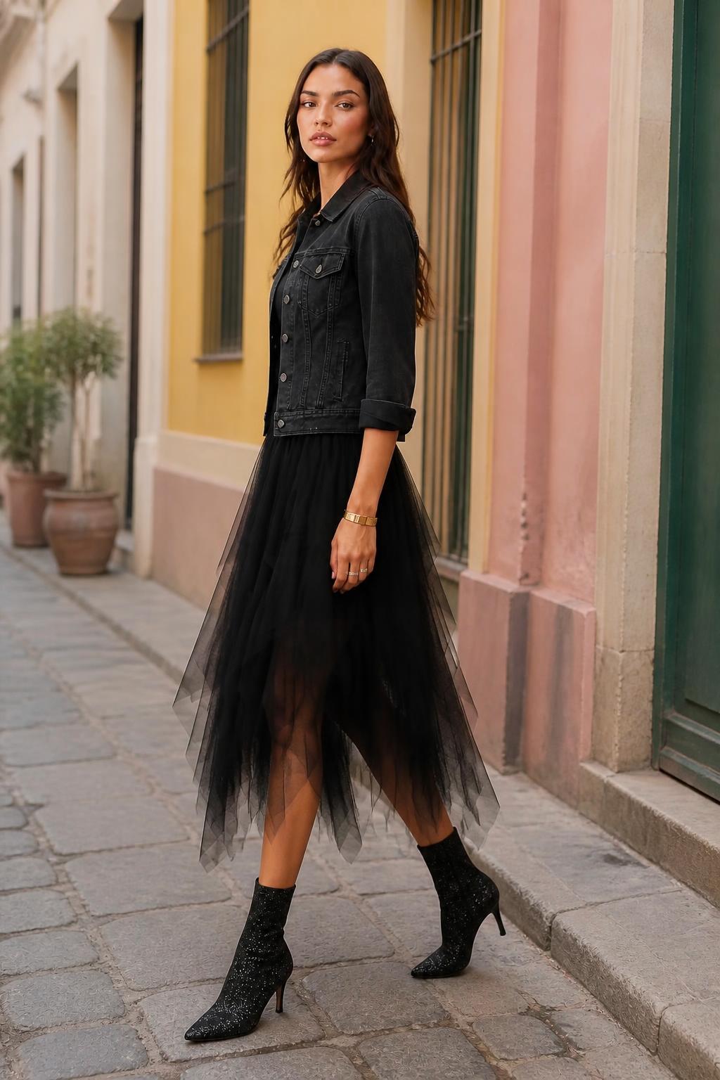 Amelia | Tulle Skirt, Elegant High-Waist Layered