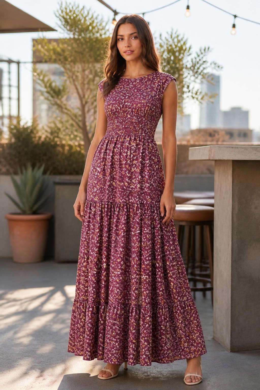 Evelyn | Floral Maxi Dress for Women, Spring Style