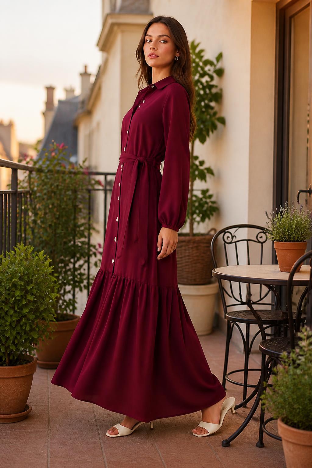 Mia | Ruffle Dress, Versatile Shirt Style for Spring and Fall