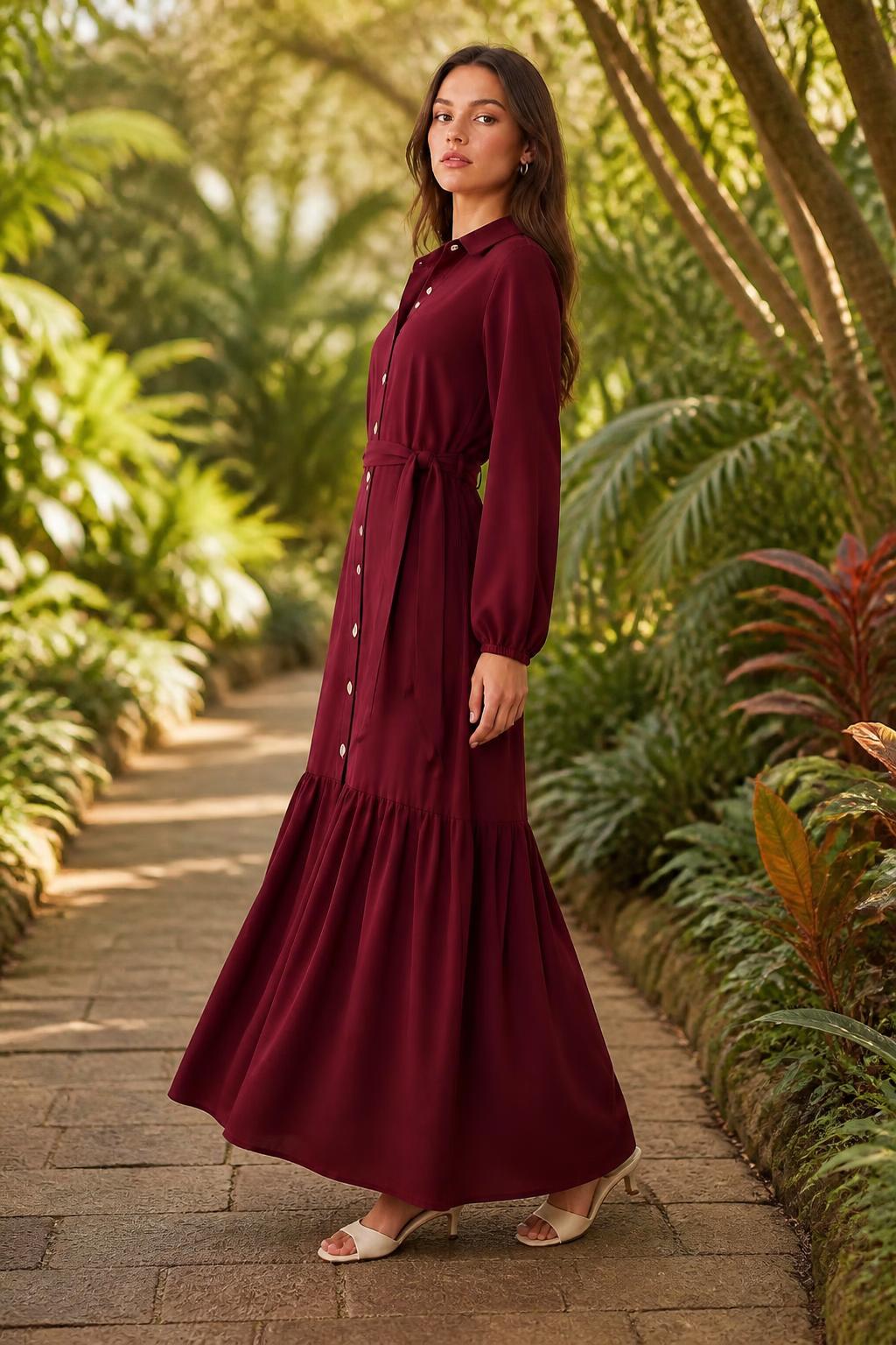 Mia | Ruffle Dress, Versatile Shirt Style for Spring and Fall