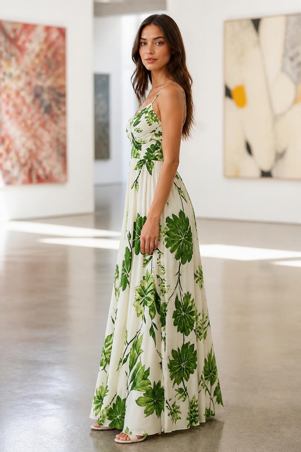 Olivia | Holiday Dress, Women's Sleeveless Floral Print