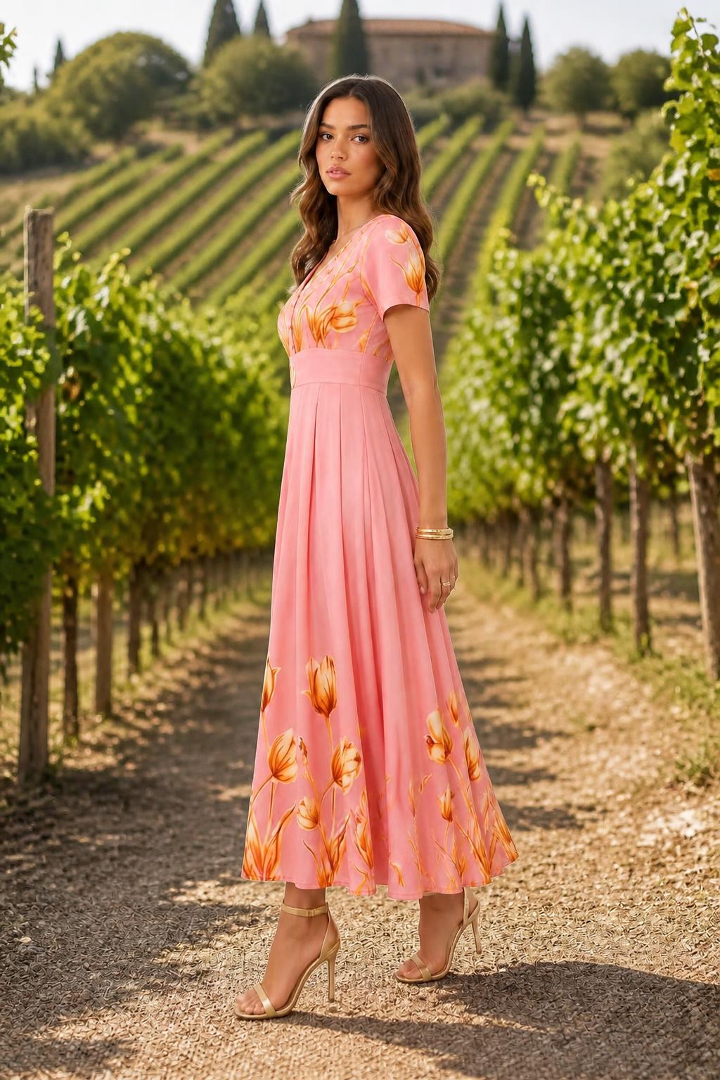 Emma | Wrap Womens Dresses, Floral A-Line Style