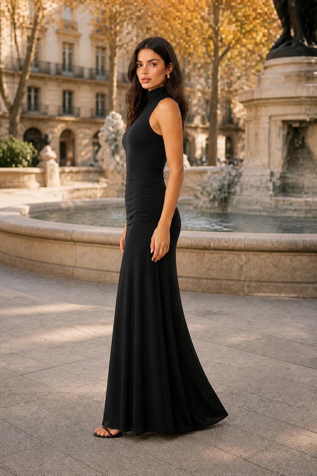 Sofia | Bodycon Maxi Dress, Floor-Length Shaping for Autumn and Winter