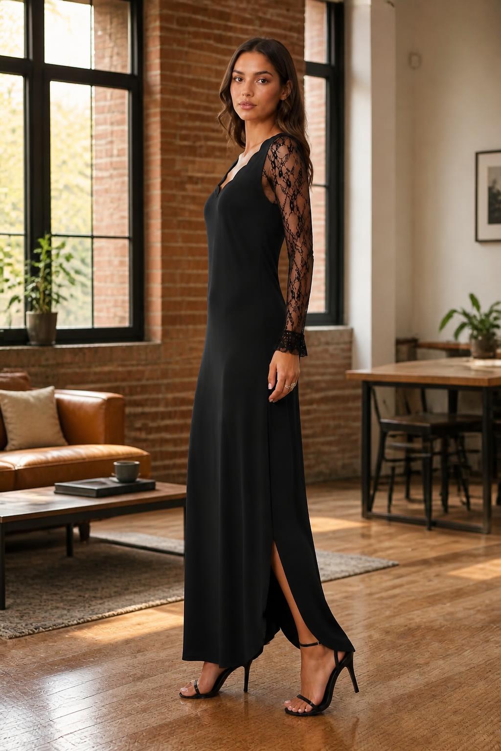 Amelia | Long Sleeve Lace Dress, Fashionable Women's Style