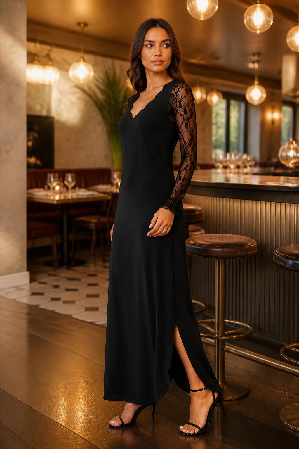 Amelia | Long Sleeve Lace Dress, Fashionable Women's Style