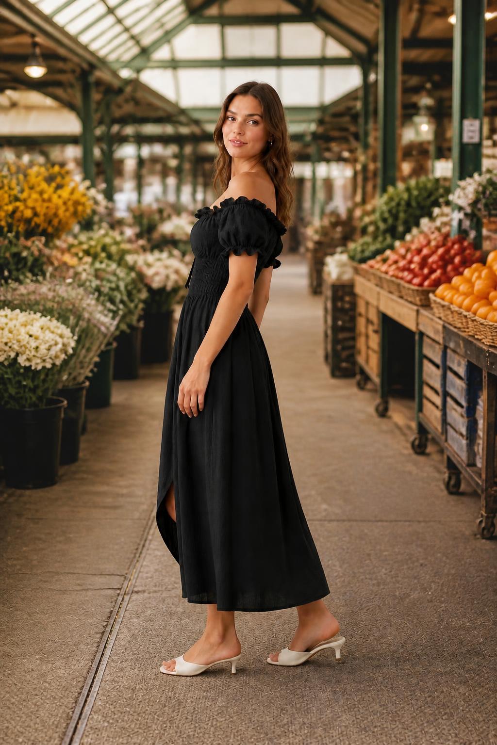 Charlotte | Casual Dresses, Elegant Women's Dress with Waist Tie