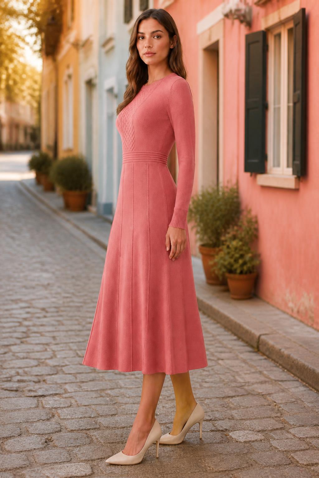 Evelyn | Womens Sweater Dress, Elegant Knit for Fall and Winter